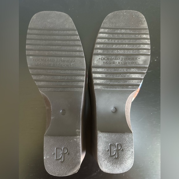 Brown Wedge Sandals with Muted Floral Strap - Picture 4 of 6